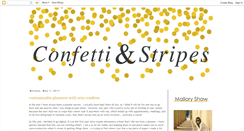 Desktop Screenshot of confettiandstripesblog.com